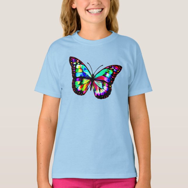 Cute Nature Butterfly Kids T-shirt Design (Front)
