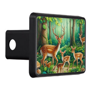Cute nature lovers deer hitch cover
