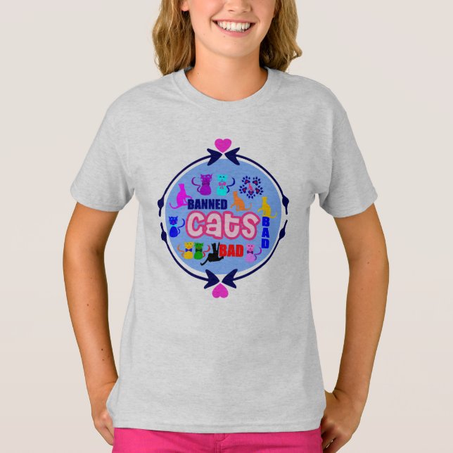 😻🐾↷❤Cute Naughty Cat Family Fabulous Must-have T-Shirt (Front)
