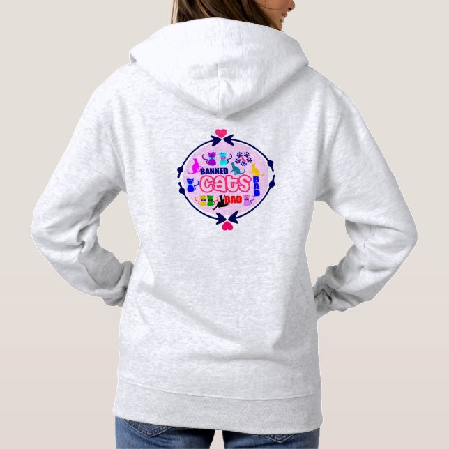 😻🐾↷❤Cute Naughty Cat Family Fabulous Pullover (Back)