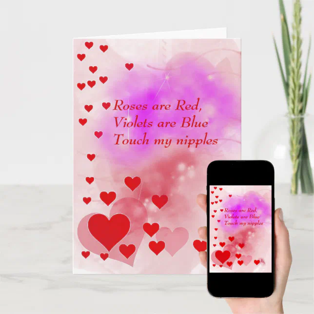 Cute Naughty Valentines Day Card | Zazzle