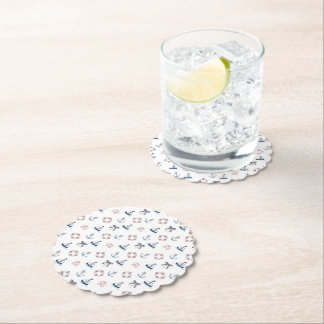 Cute Nautical and Coquette Infusion!  Paper Coaster