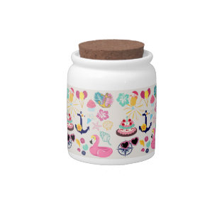 Cute Nautical Birthday Candy Jar