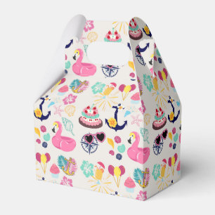 Cute Nautical Birthday Favor Boxes