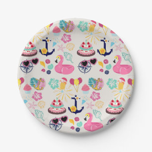 Cute Nautical Birthday Paper Plates