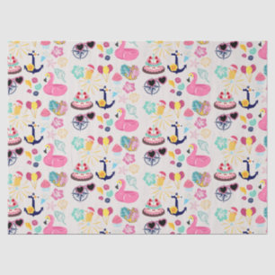 Cute Nautical Birthday Tissue Paper