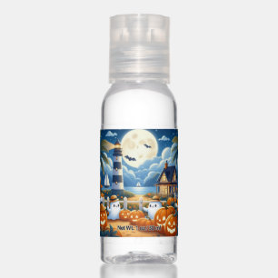 Cute, Nautical/coastal Halloween ghost/pumpkins Hand Sanitizer