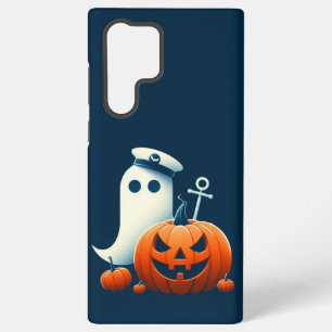 Cute, Nautical/coastal Halloween ghost/pumpkins Samsung Galaxy S22 Ultra Case