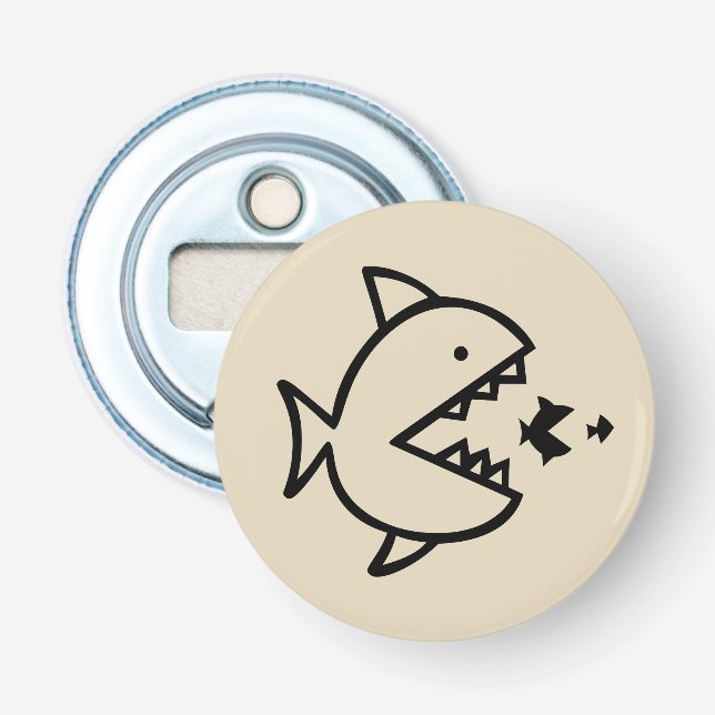 cute nautical FISH themed | Bottle Opener (Front)