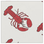 cute nautical lobster fabric