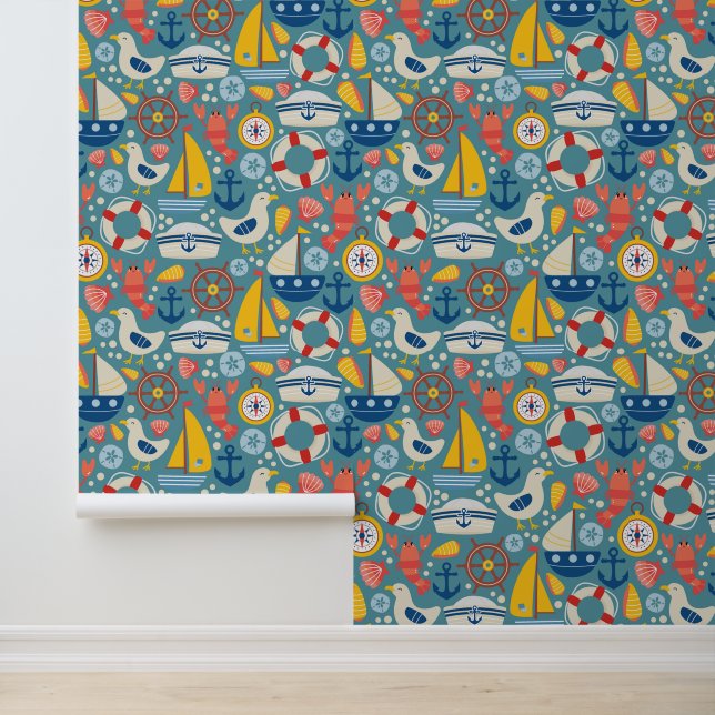 Cute Nautical Marine Sea Life Wallpaper (Application)