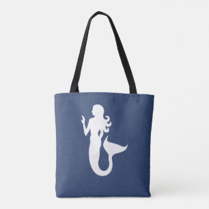 cute nautical MERMAID theme Tote Bag