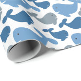 Blue Whale Personalised Baby Shower Wrapping Paper –  HotOffThePressGiftingLtd