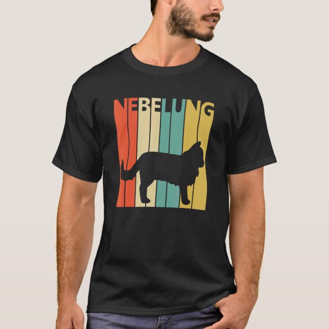 Cute Nebelung Cat T-Shirt (Front)
