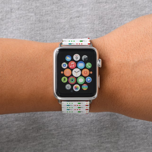 Cute needle pattern nurse apple watch band (In Situ)