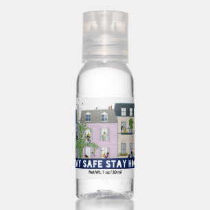 Cute Neighborhood Stay Safe Stay Home Hand Sanitizer