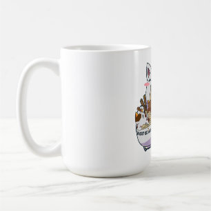 Cute Neko Cat With Ramen Noodles Bowl Anime Japan  Coffee Mug