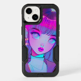 Cute Neon Anime Girl OtterBox Phone Case