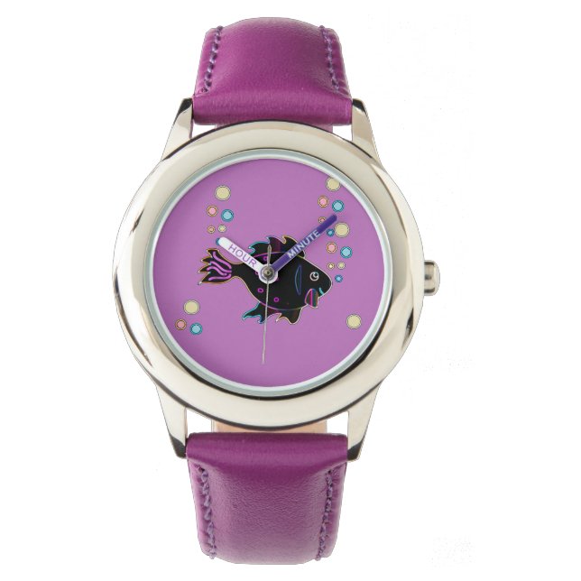 Cute Neon Fish Watch (Front)