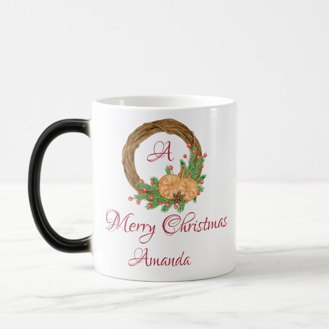 Cute nest christmas  color morph mug  (Left)