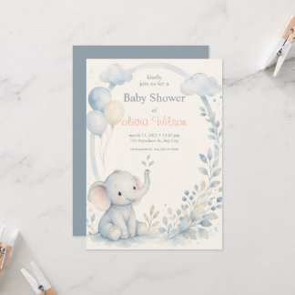Cute Neutral Baby Boy Shower Template
