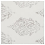 Cute neutral beige damask ikat tribal patterns fabric