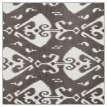 Cute neutral black and white ikat tribal patterns fabric