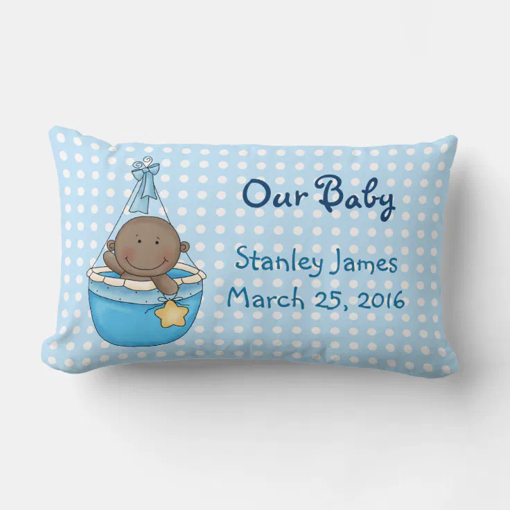 Cute New Baby Boy Pillow Zazzle