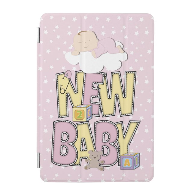 Cute New Baby Girl iPad case (Front)