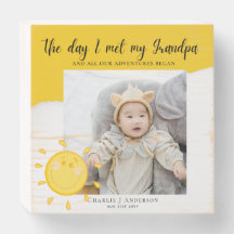 Cute New Baby PHOTO Gift For Grandparents Family