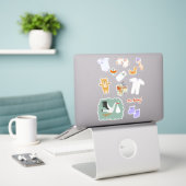 Cute New Baby Sticker (Laptop On Desk)