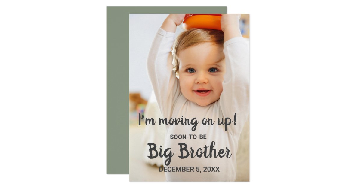Cute New Big Brother Pregnancy Announcement Photo | Zazzle.com