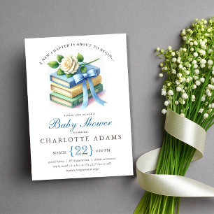 Cute New Chapter Baby Shower Invitation