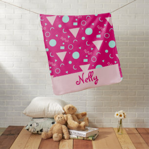 Cute New Dad Monogram Baby Blanket For Boy