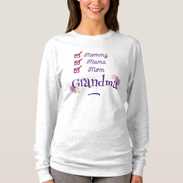 Cute New Grandma  T-Shirt (Front)
