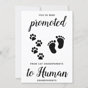 Cute New Grandparents Pregnancy Announcement Card