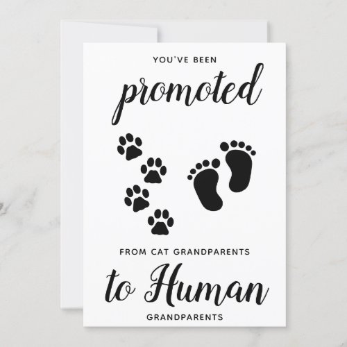 Cute New Grandparents Pregnancy Announcement Card