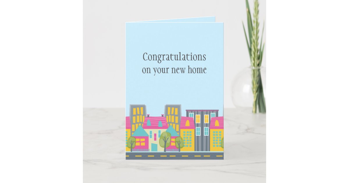Cute New Home Congratulations Buyer Realtor Card | Zazzle