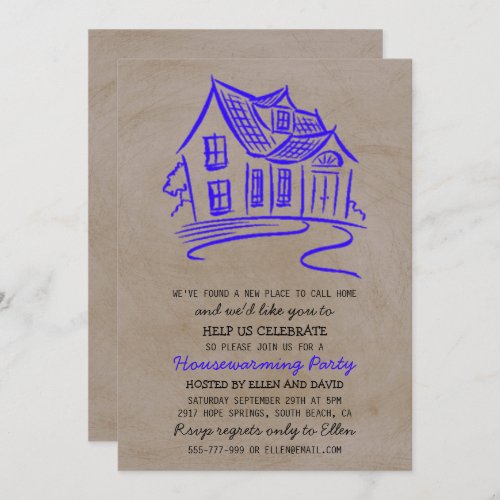 Cute New Home Housewarming Invitations