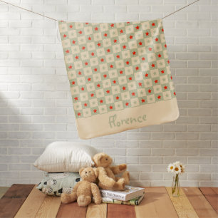 Cute New Mom Custom New Baby Cream Blanket