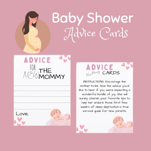 Cute New Mommy Advice Cards