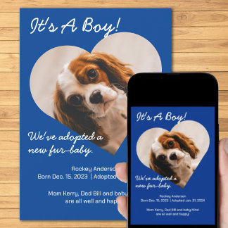 Cute New Puppy Announcement