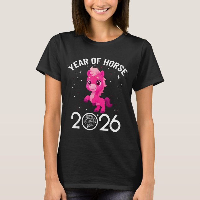 Cute New Year 2026 Tee Kid Girl Boy - Year Of The  (Front)