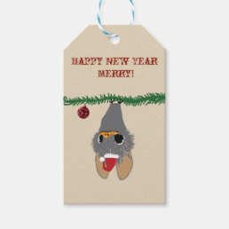 Cute New Year, Bat Gift Tags