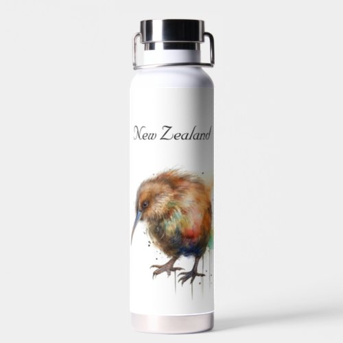 Cute New Zealand Kiwi customizable Water Bottle