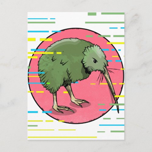 Cute New Zealand Kiwi Postcard