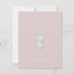 Cute Newborn Baby Hello Little One Elephant Card. Postcard