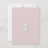 Cute Newborn Baby Hello Little One Elephant Card.