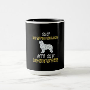Cute Newfie My Newfoundland Ate My Homework Mug