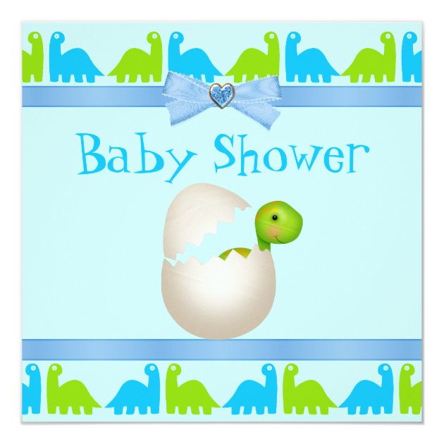 baby dinosaur baby shower invitations